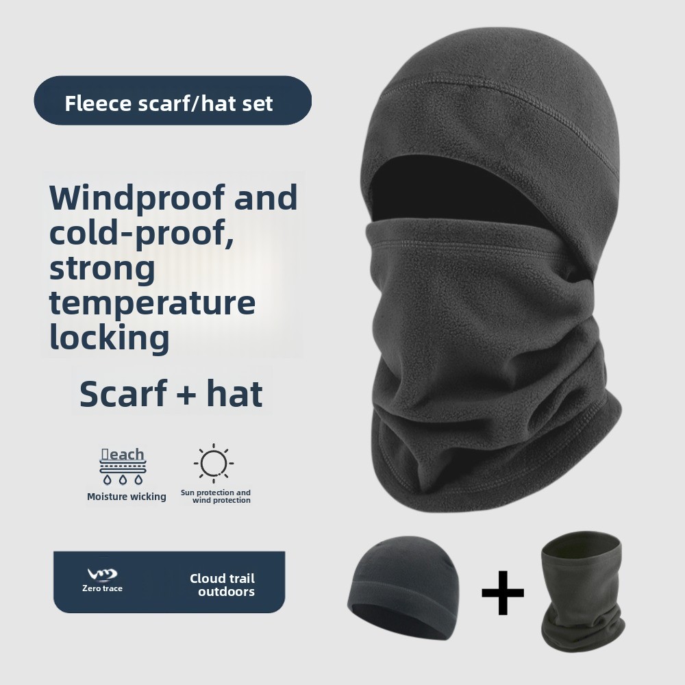 Neck Gaiter Fleece - Winter & Autumn Outdoor Fleece Hat