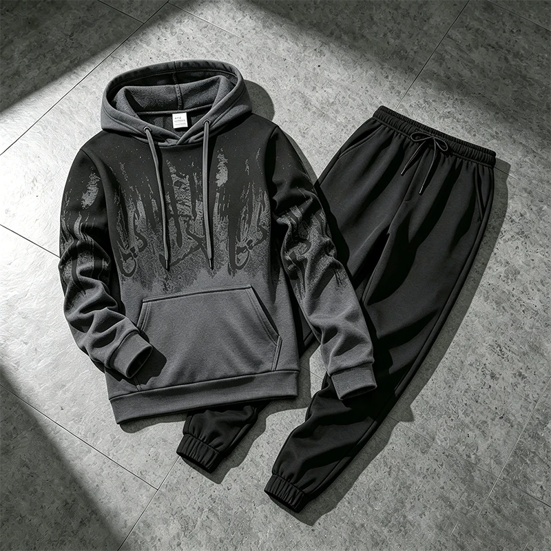 Winter Clothing Usa - Autumn Winter Men's Hoodies Tracksuit Casual