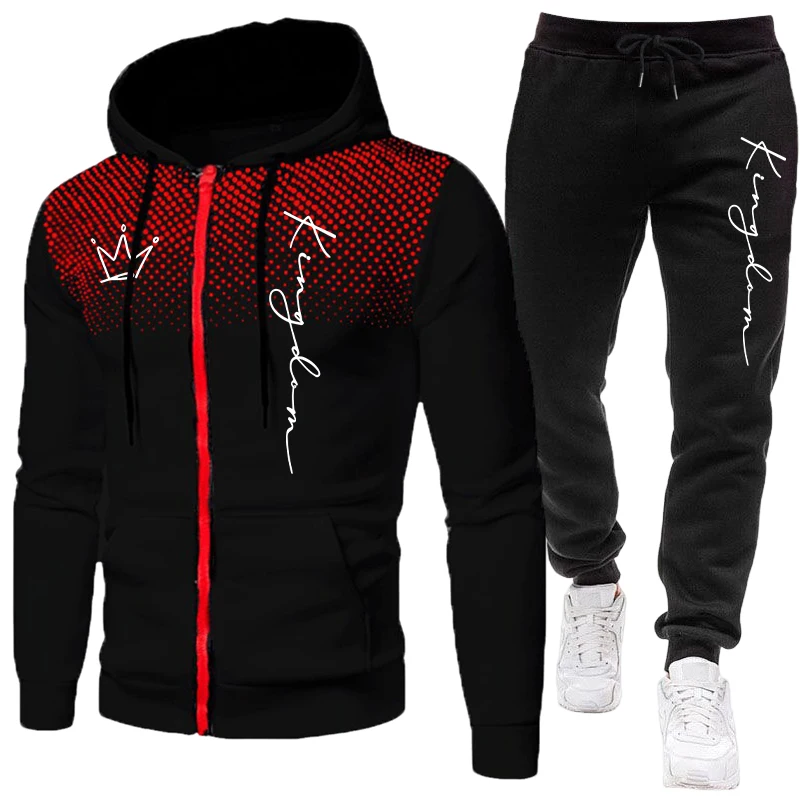 Winter Clothing Clearance Sale - King Men's Jacket Tracksuit Casual Dot