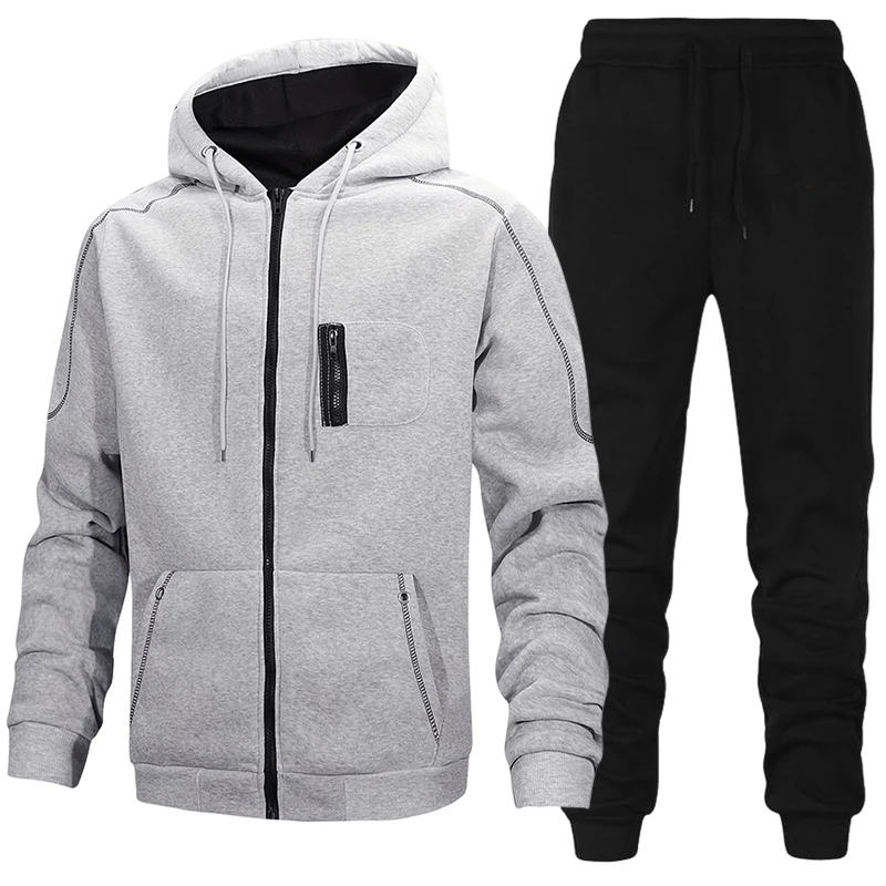 Jacket Winter Clothing - Fashion Men's Tracksuit Casual Hoodie Sweatshirts
