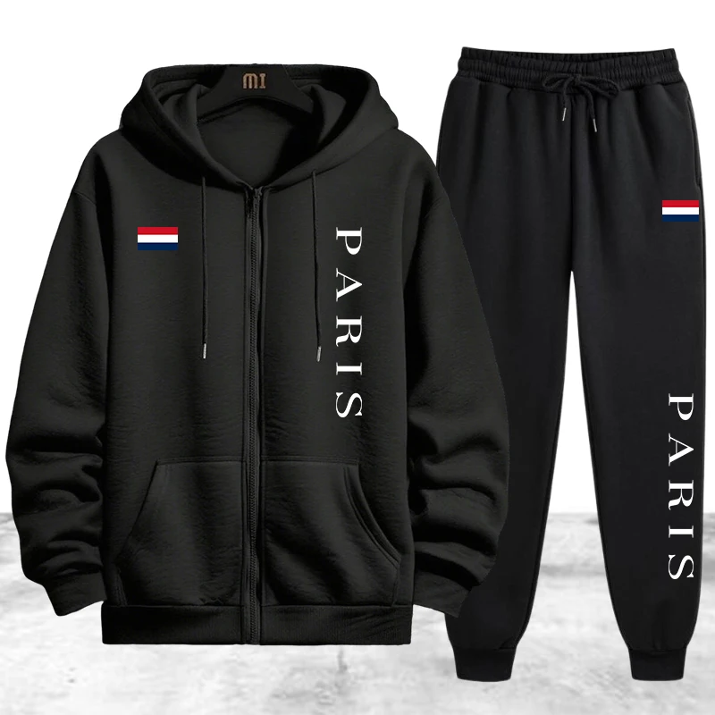 Jacket Winter Clothing - Men's Jacket Tracksuit Print Casual Zipper