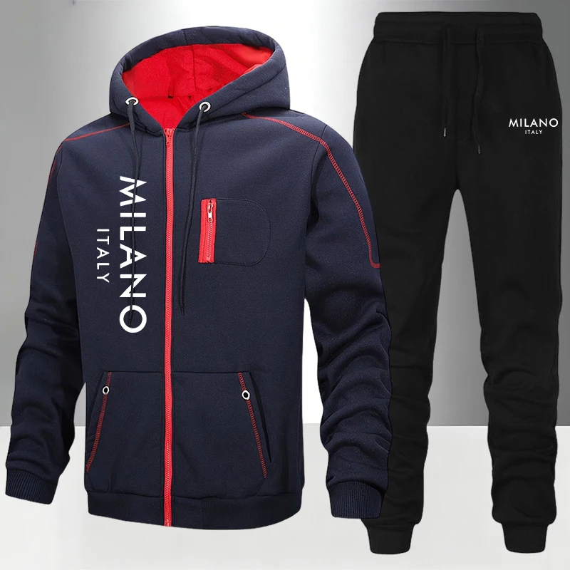 Jacket Winter Clothing - 2026 New Men's Tracksuit Casual Hoodie