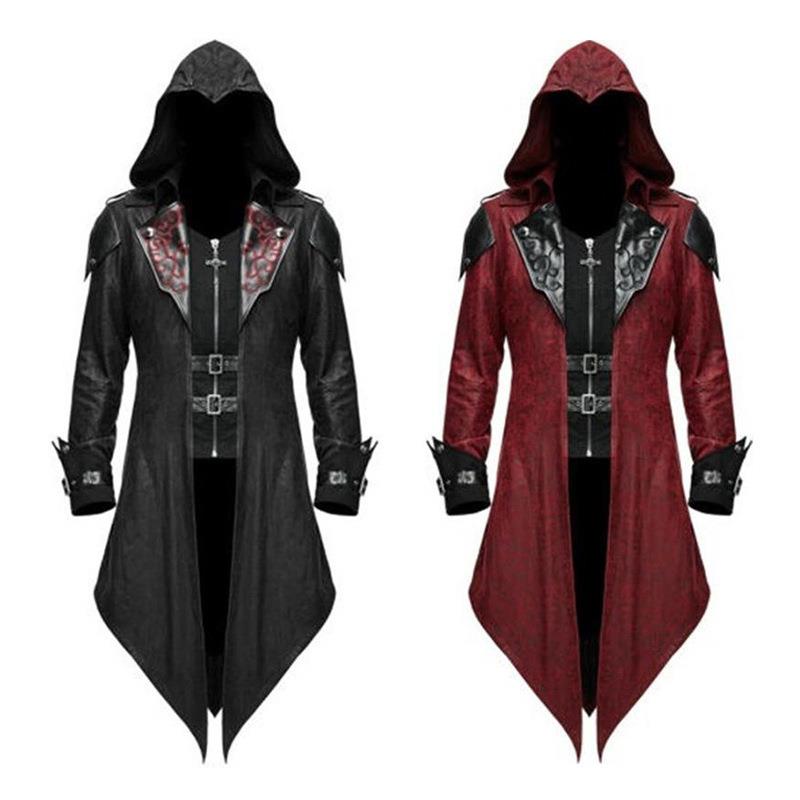 Jacket Winter Clothing - New Medieval Halloween Retro Patchwork Jacket