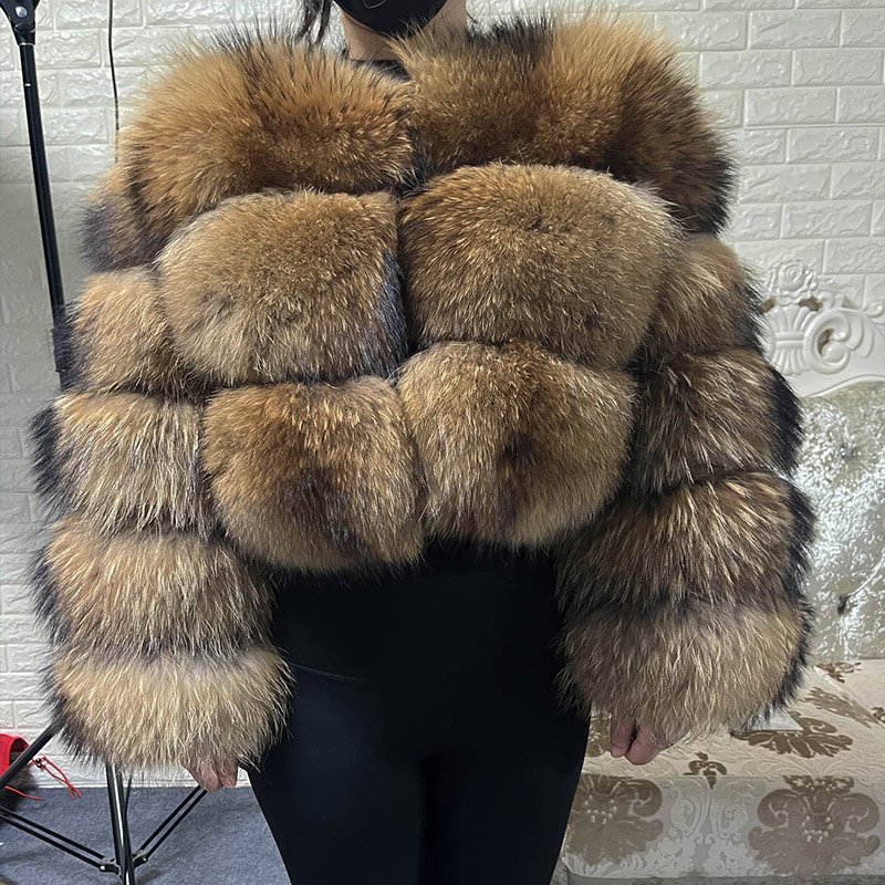Plus Size Tops Brown Fur Maoma - Jacket Winter Clothing 评论和价格