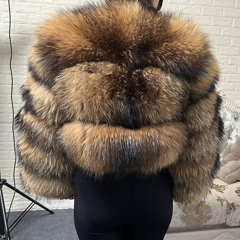 Plus Size Tops Brown Fur Maoma - Jacket Winter Clothing 评论和价格