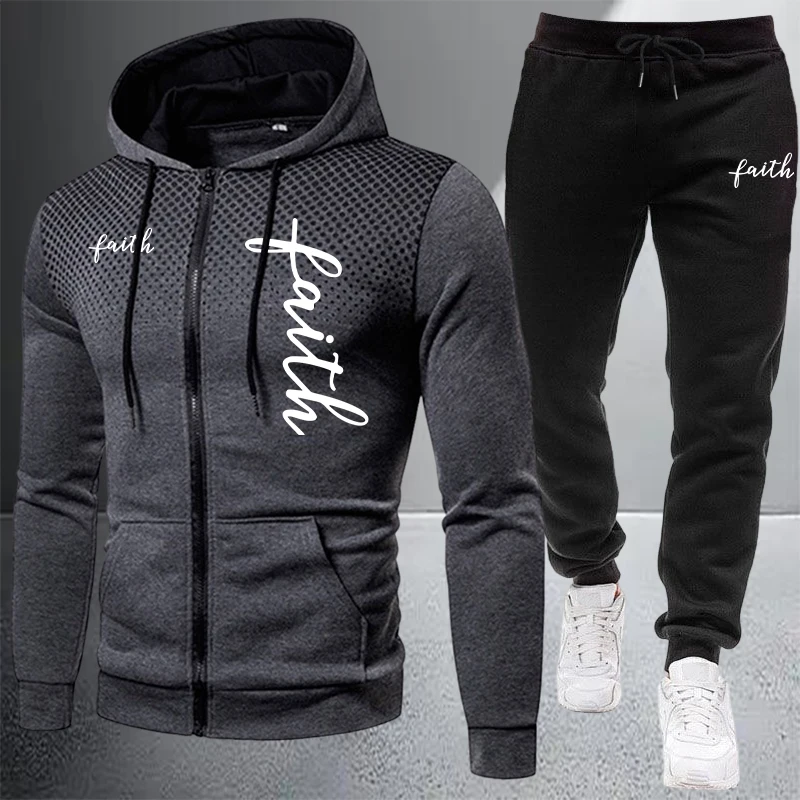2026 Men's Tracksuit Casual Zi - Jacket Winter Clothing 评论和价格