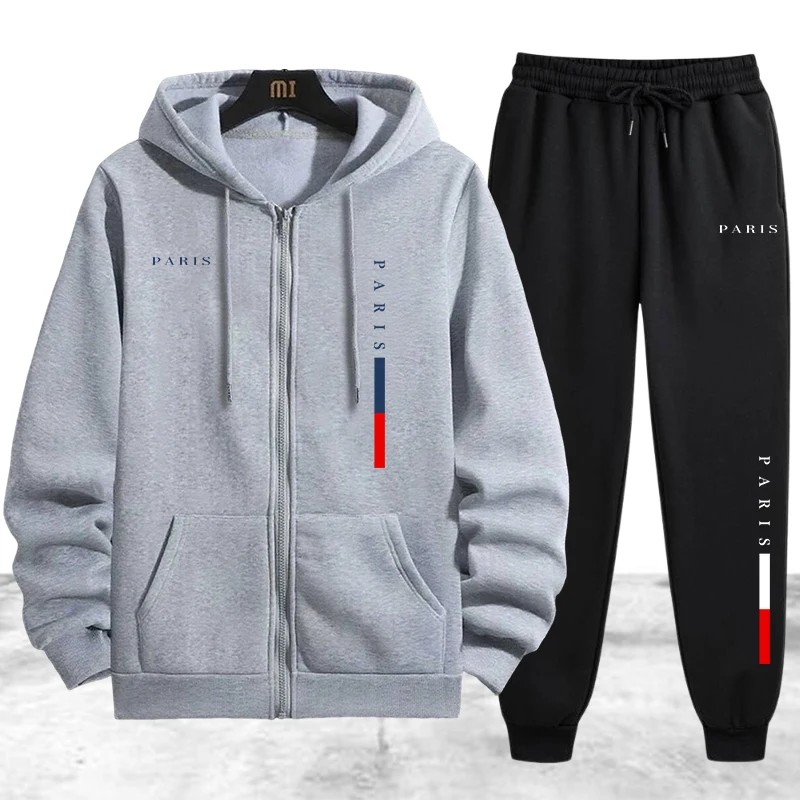 Men's Coat Tracksuit 2 Pcs Set - Jacket Winter Clothing 评论和价格