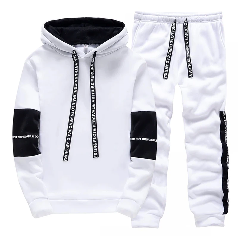 Black White Men's Tracksuit Fa - Winter Clothing Usa 评论和价格