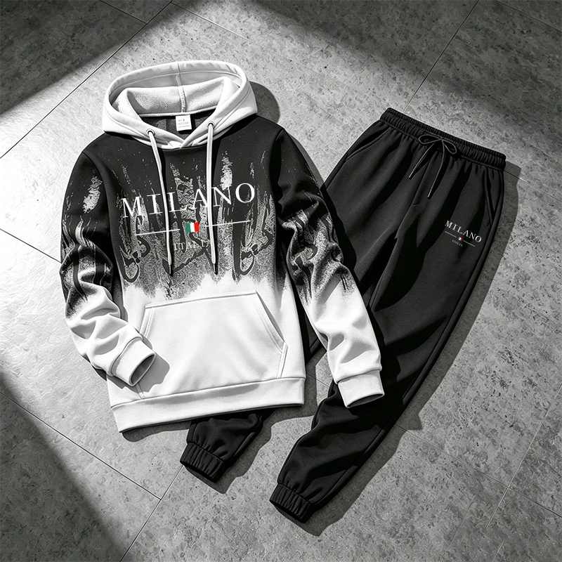 Splashed ink Men's Hoodie Trac - Winter Clothing Usa 评论和价格