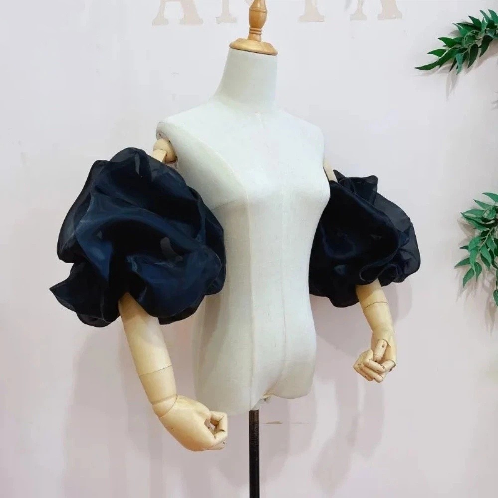 Stylish Puffy Bridal Sleeves O - Winter Clothing Clearance Sale 评论和价格