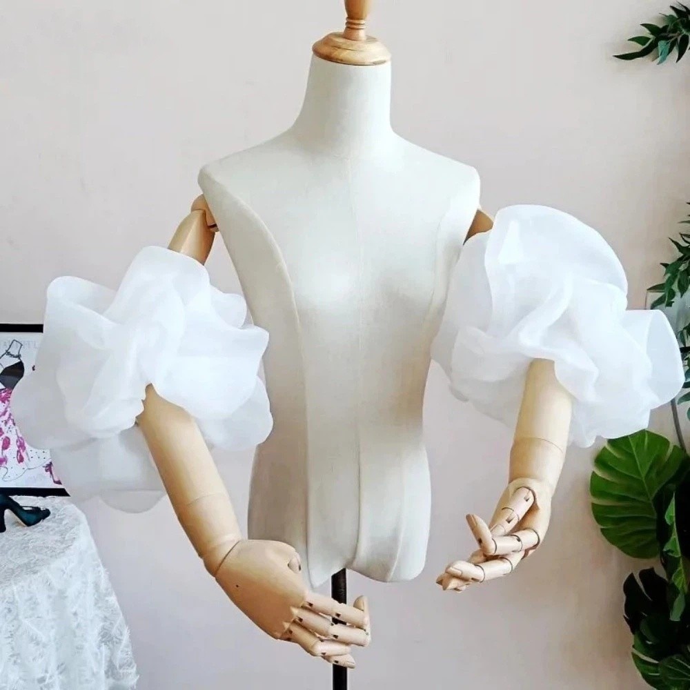 Stylish Puffy Bridal Sleeves O - Winter Clothing Clearance Sale 评论和价格