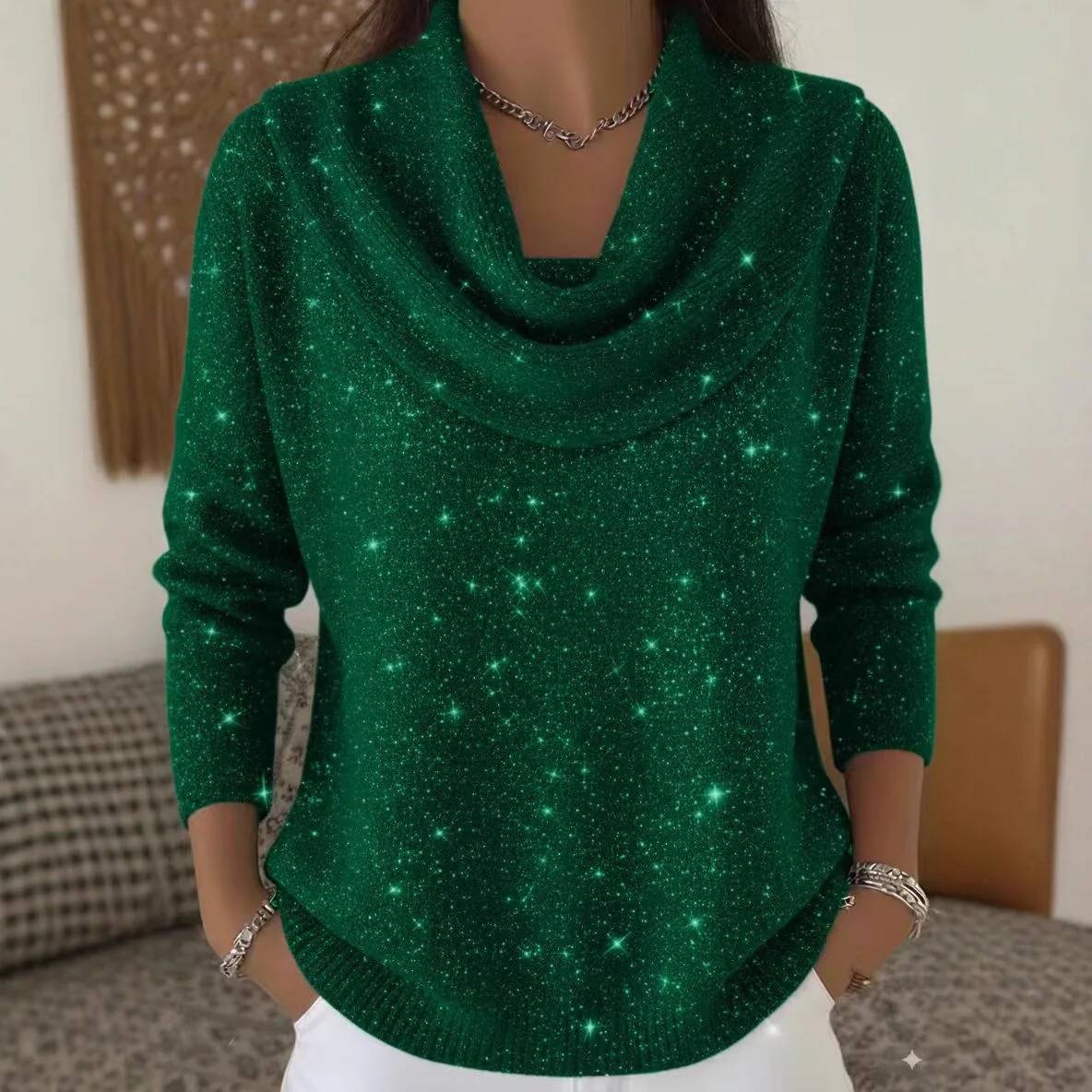 Fashion Sequins Knit Sweater F - Winter Clothing Taiwan 评论和价格