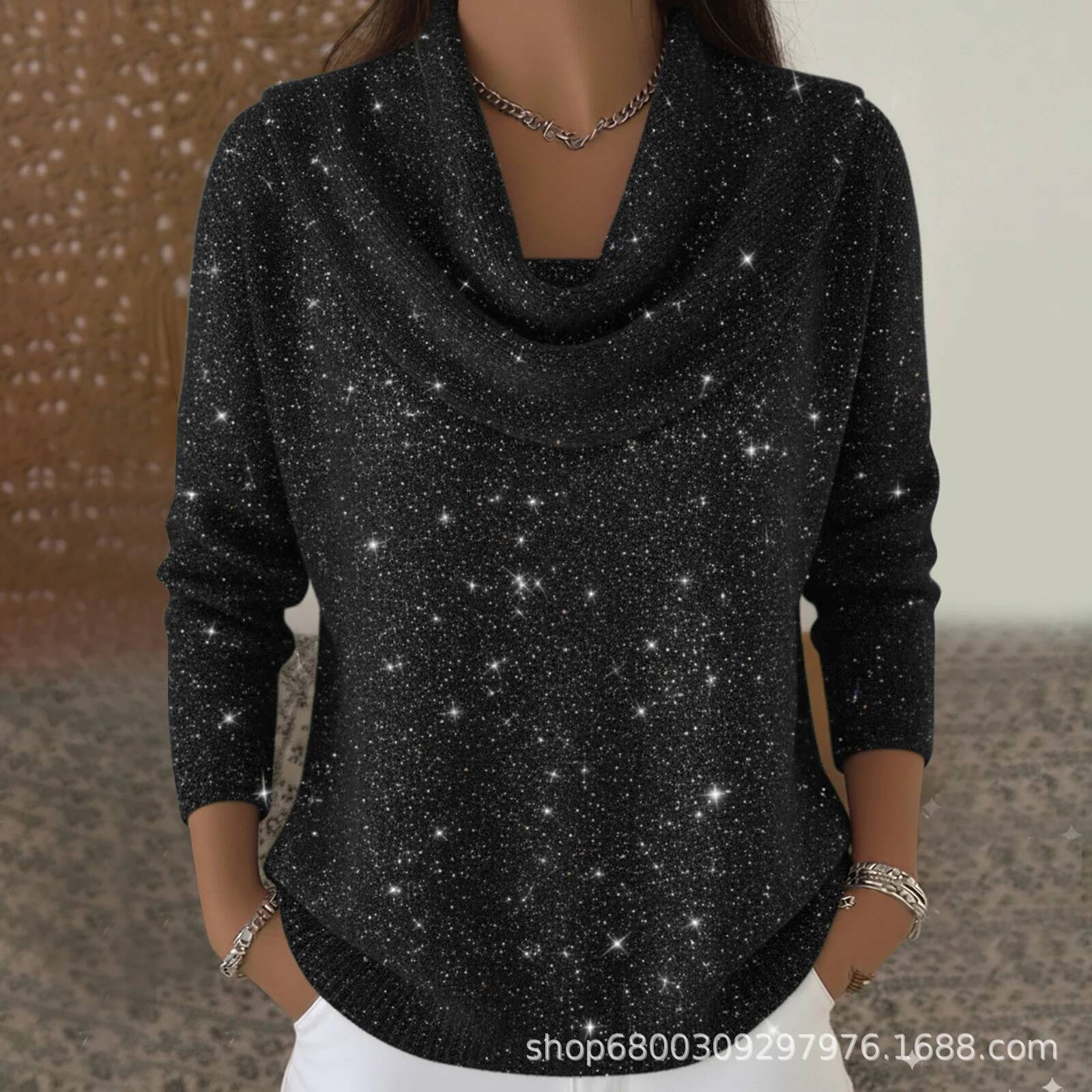 Fashion Sequins Knit Sweater F - Winter Clothing Taiwan 评论和价格