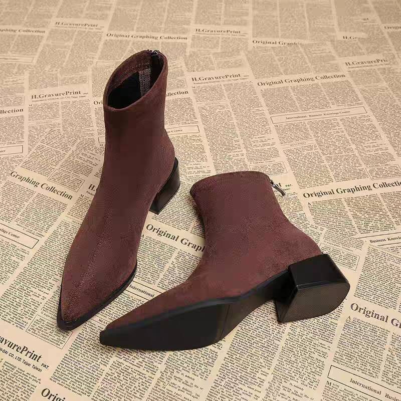 New Low Heel Women Mordern Ank - Winter Clothing Clearance Sale 评论和价格