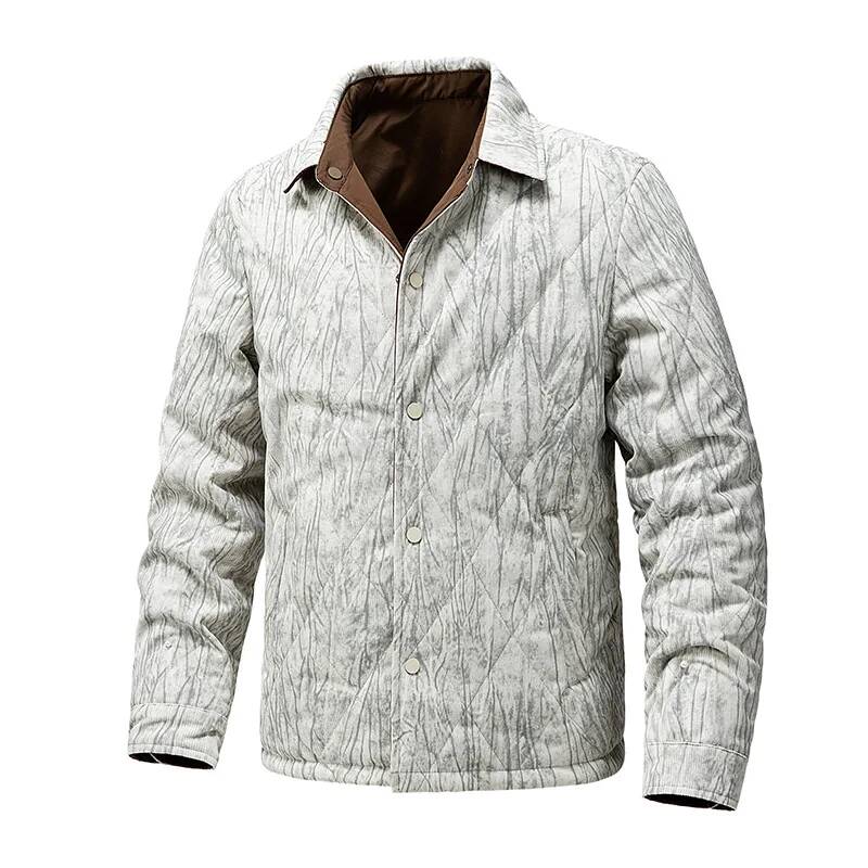 Men's Large-Sized Retro Jacket - Winter Clothing Taiwan 评论和价格