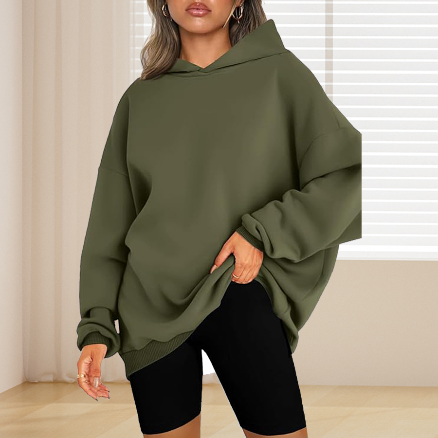 Plus Size Basic Solid Color Ho - Winter Clothing Usa 评论和价格