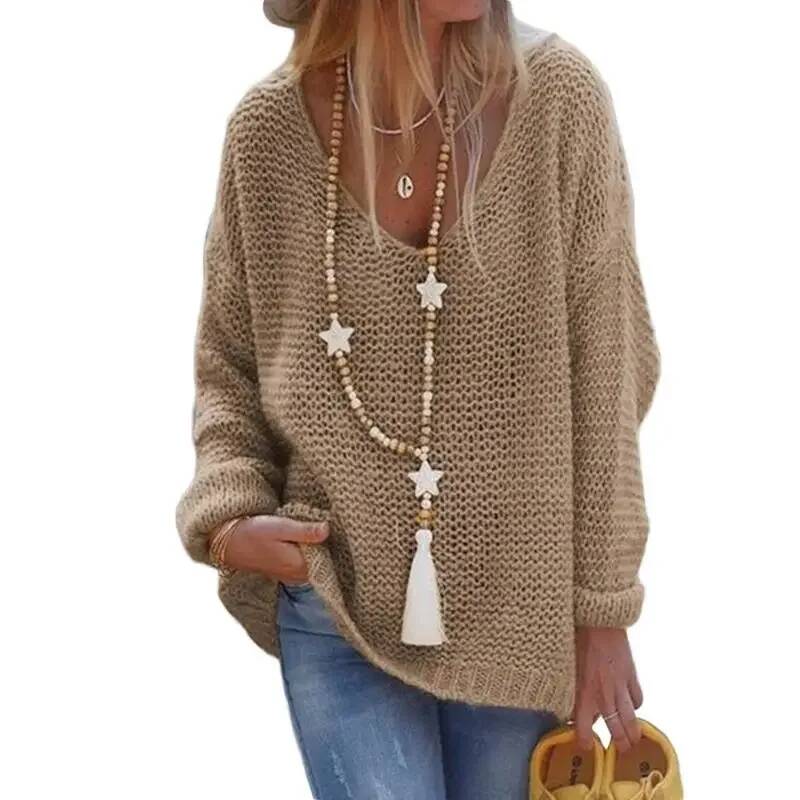 2026 New Women's Knitted V-Nec - Winter Clothing Taiwan 评论和价格