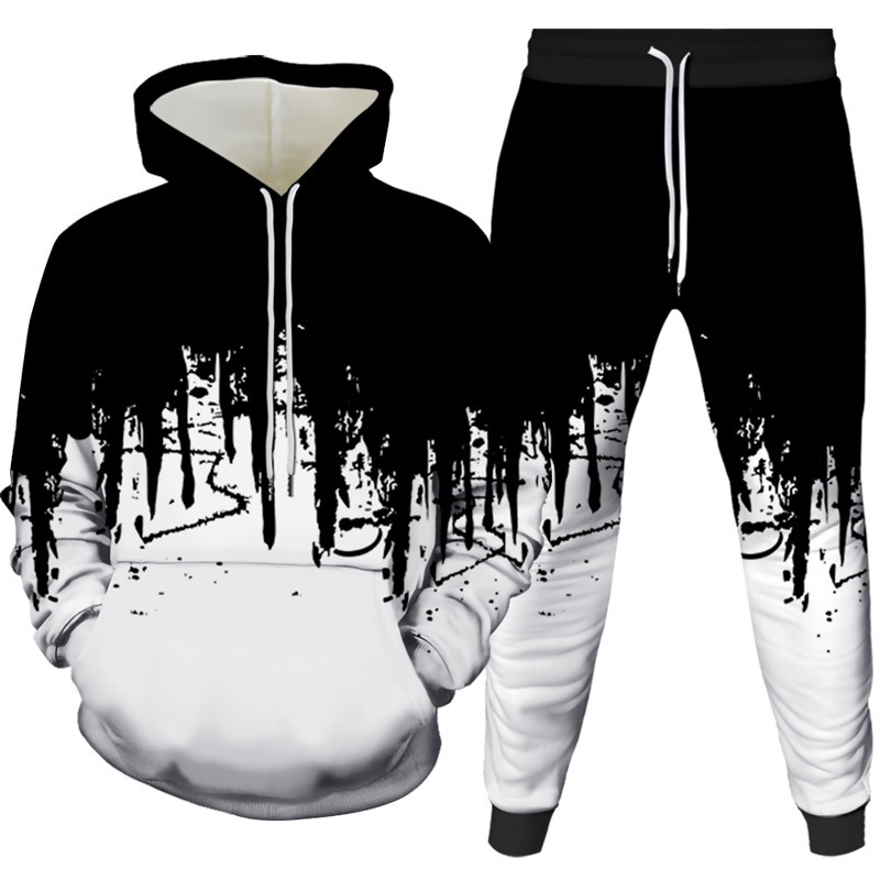 Ink Painting 3D Printed Hoodie - Winter Clothing Usa 评论和价格