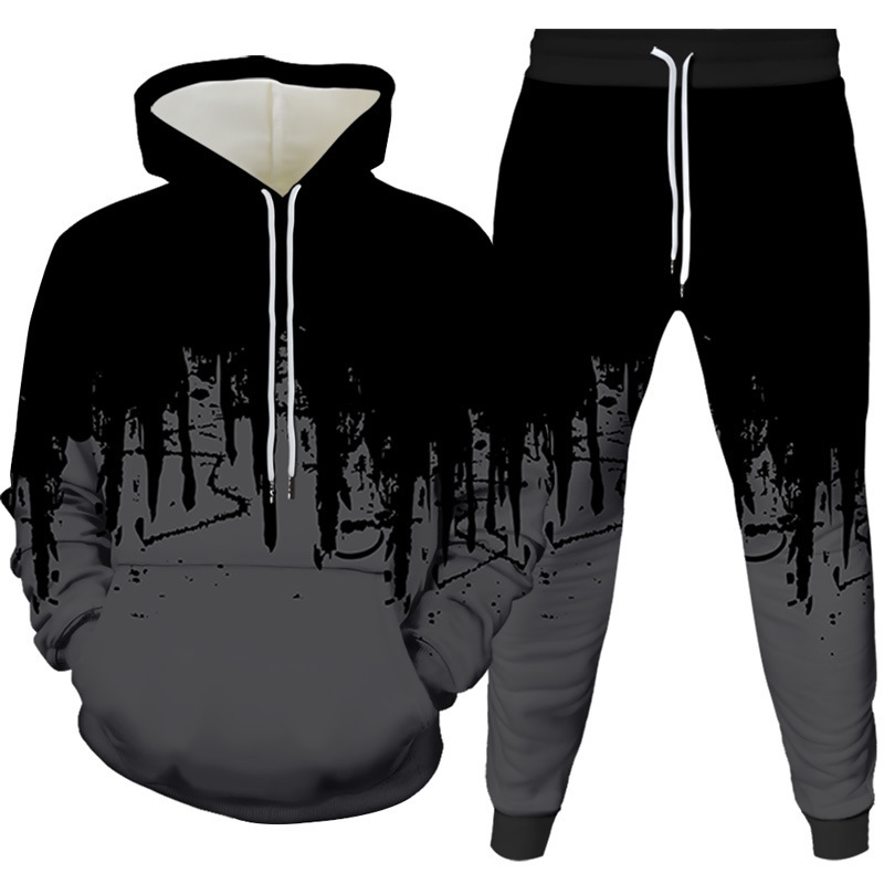 Ink Painting 3D Printed Hoodie - Winter Clothing Usa 评论和价格