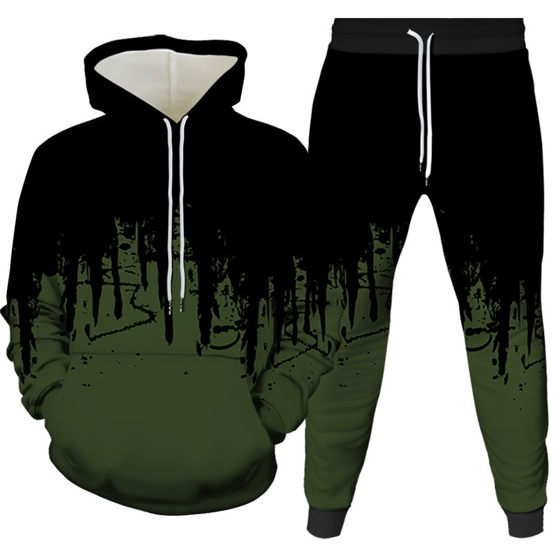 Ink Painting 3D Printed Hoodie - Winter Clothing Usa 评论和价格