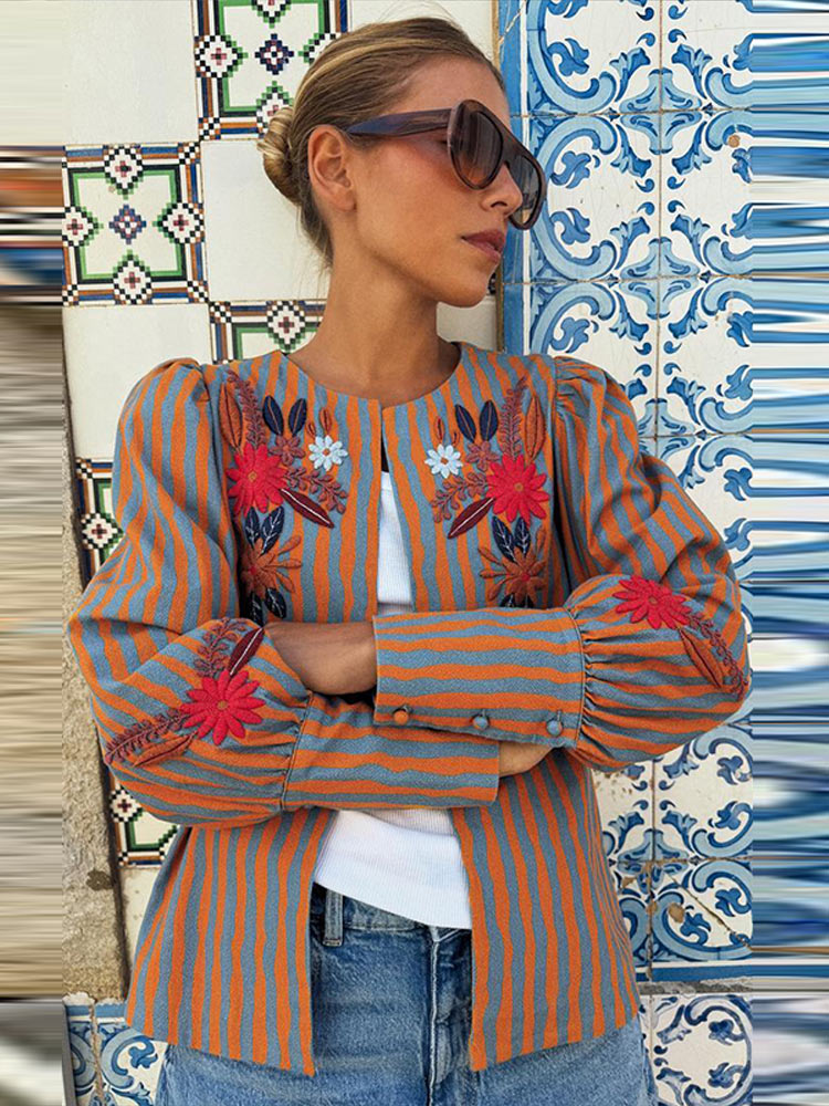 2026 Early Autumn Striped Flow - Winter Clothing Usa 评论和价格